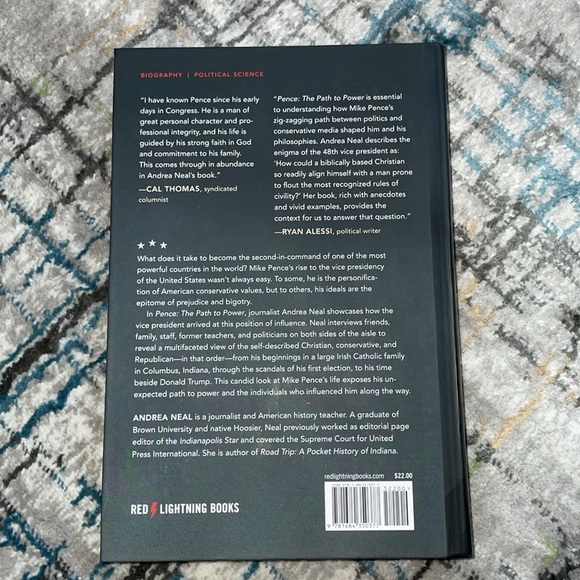 Pence The Path to Power Andrea Neal 2018 HC Book Biography Political Science - Picture 4 of 10